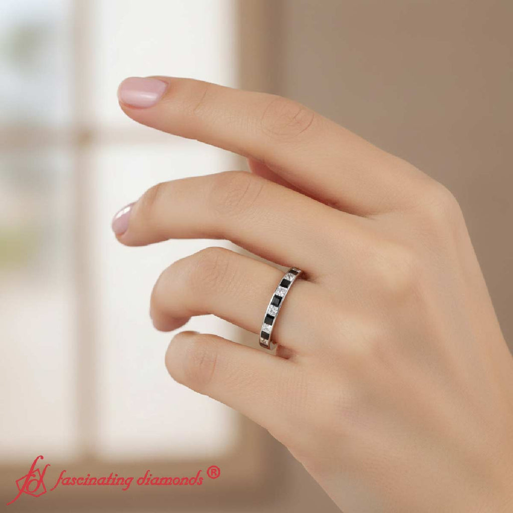 0.25 Ct. Princess Channel Wedding Band